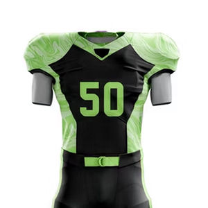 Vêtements de sport, uniforme de football américain uni, grande taille, manches courtes, séchage rapide, protection UV, fabrication sur mesure, service OEM - Product Image 4