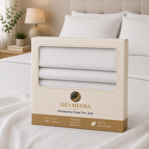 Sábana Ecológica de Bambú Puro 300 TC Color Marfil |   Ropa de Cama de Lujo Transpirable y Suave para Hoteles y Resorts, Colección de Lino de Exportación - Product Image 5