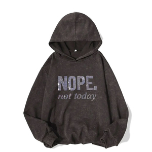 Plus Size Hoodie Fashion Letter Print Casual Pullover Style Hip Hop Style Fashion Breathable <b>Men</b> Wear Rhinestone Hoodies - Product Image 1