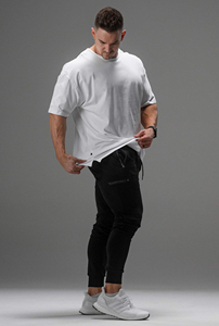 Cotton Spandex Men's Gym <b>T</b>-<b>Shirt</b> Loose Fit Short Sleeve Sport Fitness Running Workout Training <b>Shirt</b> in Sizes XS to <b>6XL</b> - Product Image 3