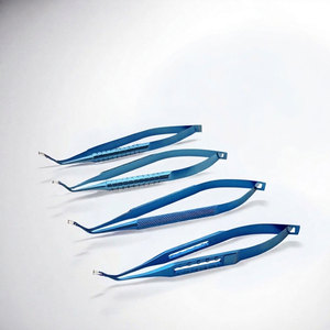 Pince à capsulorhexis manuelle en titane Madriq MI-SIS-00031, ensemble gynécologique certifié CE Classe II, réutilisable, anodisée bleue - Product Image 2