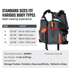 Giubbotto di Salvataggio Impermeabile per Sport Acquatici con Galleggiabilità EPE e Schiuma, Taglia XXXL - Product Image 6