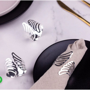 Juego de Anillos para Servilletas de Metal con Hojas Doradas, Diseño Moderno de Hojas de Aluminio Hechas a Mano, Decoración de Mesa para Hotel y Restaurante, Mejor Precio - Product Image 2
