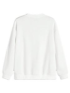 Sweat-shirt à col rond surdimensionné de qualité supérieure Urban Essential, poids lourd, uni, hiver, série Signature Fleece ODM, épaules tombantes, coupe régulière - Product Image 3