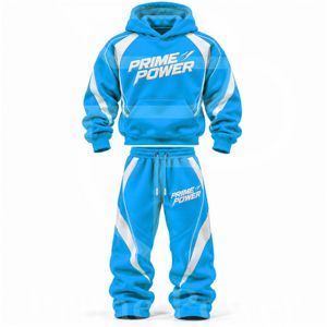 Ensemble sweat-shirt et pantalon de survêtement assortis en gros avec impression de logo personnalisé pour les marques de mode pour la fabrication de vêtements en gros - Product Image 1