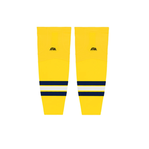 Chaussettes de hockey sur glace personnalisées en gros avec logo, chevilles côtelées élastiques, impression par sublimation, ajustement ergonomique, équipement d'entraînement pour équipes - Product Image 3