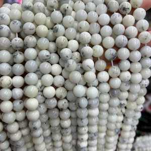ลูกปัดโอปอลสีขาวธรรมชาติ เรียบเนียน รับรองโดย IGI ผลิตจากรัฐราชสถาน สำหรับทำเครื่องประดับ ขายส่ง ZUBEDA GEMS JEWELRY - Product Image 5