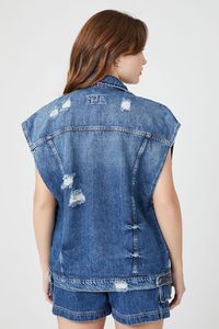 Sustainable Recycled Denim Vest – Eco-Friendly Wholesale Sleeveless Jean <b>Jacket</b> for Brands - Product Image 2