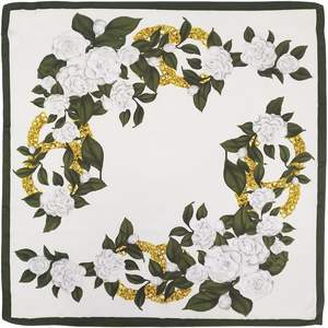 Pañuelos de seda y poliéster satinado para mujer, estampados personalizados, pañuelos grandes de seda para eventos, los más vendidos de primavera, verano y otoño. - Product Image 2