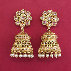 Buy Online Export Quality Antique Jhumki with Gold Plating 233106 - Product Image 5