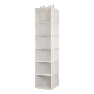 Organisateur de vêtements suspendu en plastique, 6 couches, empilable, pour armoire, design minimaliste, hauteur 80 cm - Product Image 2