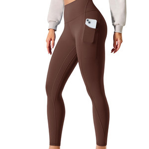 Leggings pour femmes de bonne qualité, leggings pour femmes avec logo personnalisé, leggings pour femmes unis, à prix raisonnable - Product Image 1