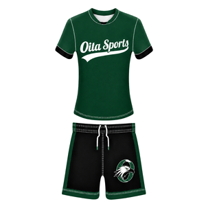 Ensemble short et maillot de football vert forêt, léger, pour entraînement sportif, uniforme d'équipe, vêtements de sport pour match - Product Image 1