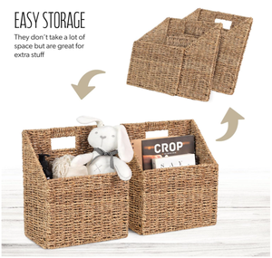 Handmade <b>Wall</b> Hanging Rattan Toy <b>Basket</b> Natural Woven <b>Storage</b> Organizer - Product Image 6