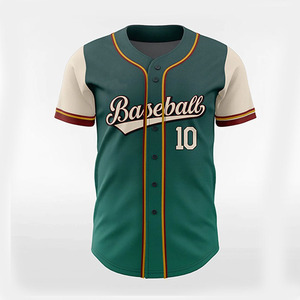 Camiseta de Béisbol Bordada para Equipo, con Botones, Diseño Personalizado, Malla Transpirable, de Secado Rápido - Product Image 2