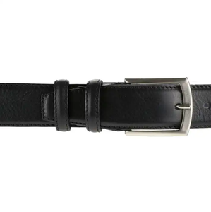 Cinturones de Cuero Profesionales para Hombre, de 35 mm de Ancho, Elegantes, Negros, de Alta Calidad, con Hebilla de Aleación Ajustable - Product Image 3