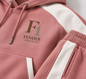 Ensemble de survêtement personnalisé pour femmes, sweat-shirt à capuche et pantalon de survêtement, ensemble de vêtements de sport deux pièces, tenue décontractée à rayures contrastées pour femmes - Product Image 5