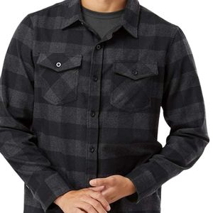 Chemise en flanelle pour homme, classique, à carreaux, boutonnée, manches longues, satin brossé doux, décontractée, pour la randonnée en plein air, le travail, la mode, légère - Product Image 3