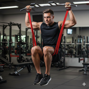 Correas Abdominales Rexfit Sport Gym con Mosquetones de Acero, Soporte de Brazo Acolchado Suave para Entrenamiento de Core y Abdominales - Product Image 2