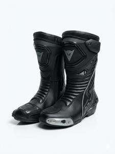 Bottes de moto blanches confortables antidérapantes en cuir véritable imperméables coupe-vent hautes jusqu'au genou toutes saisons avec fermeture éclair - Product Image 3