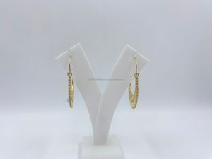 ต่างหูเงินสเตอร์ลิง925ชุบทอง1ไมครอนพร้อมมุกราคาที่ดีที่สุดสำหรับงานแต่งงานและของขวัญสำหรับผู้หญิง - Product Image 2