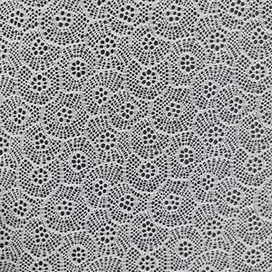 Tela de Encaje Floral Geométrico, Spandex/Nailon, 147 cm de Ancho, Elástica, Color Personalizado para Vestidos, Blusas y Prendas, Ligera - Product Image 4