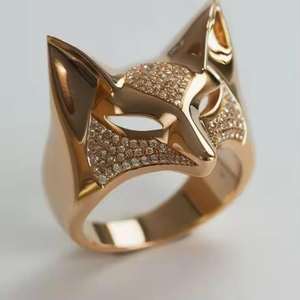 Bague en or blanc 14 carats, best-seller, style hip-hop, micro-pavée, en argent S925, pour homme, avec diamants. - Product Image 2