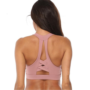 Soutien-gorge de sport extensible à séchage rapide et doux, avec logo personnalisé, soutien-gorge de fitness de haute qualité, soutien-gorge de sport sans couture et respirant - Product Image 4
