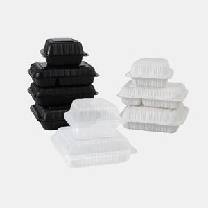 Mineral - Filled Hinged Container 9 Inch Black <b>Food</b> Container BPA-free FDA Certified Lunch <b>Box</b> - Product Image 6