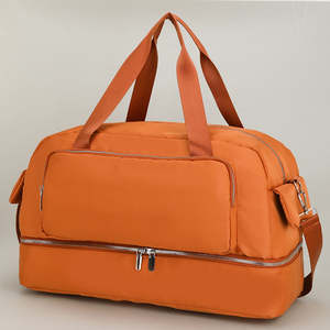 Sac de voyage pour homme classique et élégant en polyester 100% grande capacité, sac de week-end en cuir véritable effet peau de serpent de luxe - Product Image 5