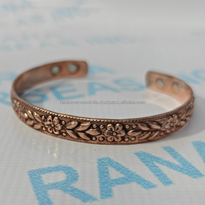 Pulsera Magnética de Cobre Ajustable, Joyería de Terapia Curativa Moderna para Hombres y Mujeres, Alivio Natural del Dolor y Vitalidad, Regalo de Bautizo - Product Image 1