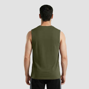 Men Workout Summer Breathable Print Tank Tops Fitness <b>Stringer</b> Men Ribbed Tank Top Tank Top - Product Image 5