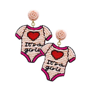 Pendientes de botón artesanales con cuentas para mujer, diseño de fresa color verde rafia, estilo clásico para boda, moda. - Product Image 1