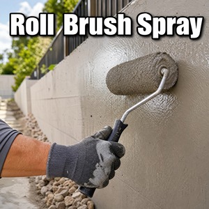 Crack Resistant <b>Waterproof</b> Eco Friendly Protective Coating 1K For Retaining Wall Plaster Cement UV Resistant Low VOC - Product Image 4