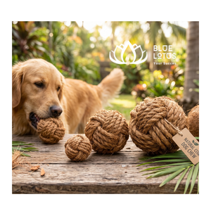 High Quality Blue Lotus Eco Friendly Coconut Fiber Dog <b>Chew</b> <b>Toy</b> Durable Natural Dental Cleaning Destructive Chewing Control Non - Product Image 1