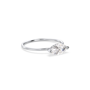 REYES Handmade 925 Sterling Silver Marquise Cut 1 Carat Moissanite Wedding Proposal Ring For Women Engagement Fine Jewelry - Product Image 3