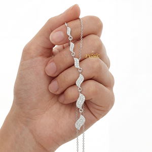 Collier élégant en argent sterling 925 plaqué or avec pendentif diamant, bijoux fins pour femme, cadeau de fiançailles, fête, mariée, luxe léger - Product Image 3