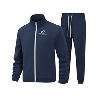 Survêtement d'hiver pour homme Ostriya de qualité supérieure, 100% coton, col montant, décontracté, uni, grande taille, personnalisable
