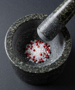 Juego Profesional de Mortero y Pilón de Granito Negro, Molinillo de Especias Resistente, Utensilio de Cocina - Product Image 2
