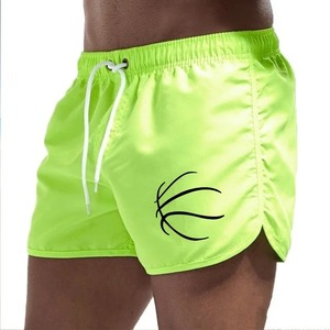 Shorts sportifs pour homme en lin/coton respirant, délavé à l'acide, style uni, taille mi-haute, avec poches croisées et cordon de serrage, très tendance - Product Image 6