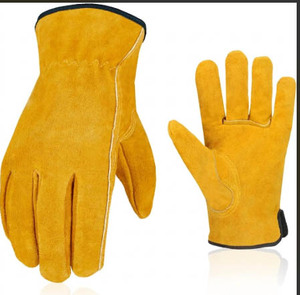 Gants de sécurité en cuir de vachette de qualité supérieure, équipement de protection individuelle pour le travail industriel et la pêche, confortables et résistants - Product Image 6