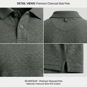 เสื้อผ้าสตรีทแวร์ผู้ชายสีเทาเข้มแบบสั่งทำพิเศษ ผ้าคอตตอนเนื้อสลับคุณภาพพรีเมียม แขนสั้น กันยับ พิมพ์ลาย คุณภาพสูง สไตล์วินเทจ - Product Image 4