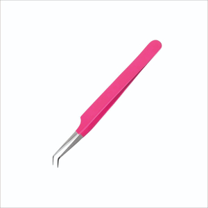 Ensemble de pinces à cils professionnelles de précision, pointe fine, antistatiques, en acier inoxydable, pour extensions de cils, utilisation en salon de beauté - Product Image 3