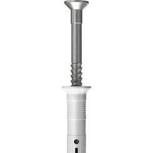 Vis à tête fraisée FISCHER N 6X60/30 S, avec insert en nylon, zinguée. Ancrage en béton en acier au carbone zingué - Product Image 1