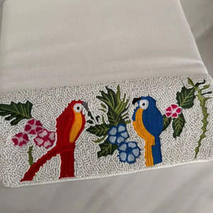 Sac perlé indien fait main coloré, artisanat ethnique de luxe, style durable et tendance, accessoire de mode en cristal de qualité supérieure, perles de verre - Product Image 2