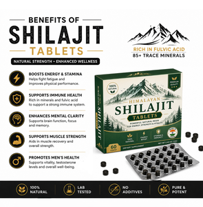 Comprimés de Shilajit de l'Himalaya les plus vendus, 500 mg, comprimés de Shilajit pur avec acide fulvique et oligo-éléments pour soutenir l'énergie et la résistance - Product Image 2