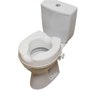 Elevador de asiento de inodoro de 6 pulgadas, plástico blanco con abrazadera ajustable para uso doméstico - Product Image 2