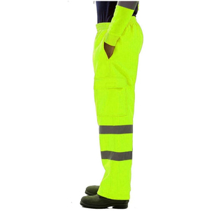 Safety Construction Work Pants Reflective <b>Cargo</b> Workwear <b>Trousers</b> with Multi Pockets for Industrial <b>Workers</b> - Product Image 3