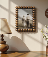 Marco de Fotos de Madera MDF Ecológico Hecho a Mano, Ligero, de 5-10 Pulgadas, Tamaño A4, Diseño Clásico Moderno y Elegante, para Mesa, Niños