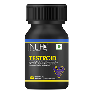 Capsules d'énergie et de vitalité à base de plantes Tribulus Ashwagandha Fenugrec L-Arginine Zinc 60 capsules végétariennes - Product Image 1
